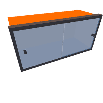 Wall Cabinet Orange